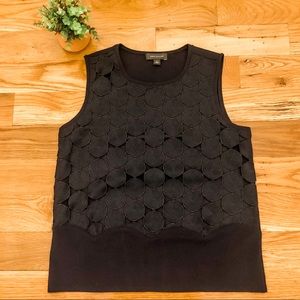 Ann Taylor Navy Blue Sleeveless Top size Medium